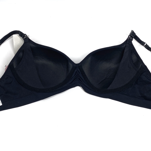 Jessica Simpson Wireless Full-Coverage Nursing Bra Size Medium Black 91949-01 - Picture 6 of 8